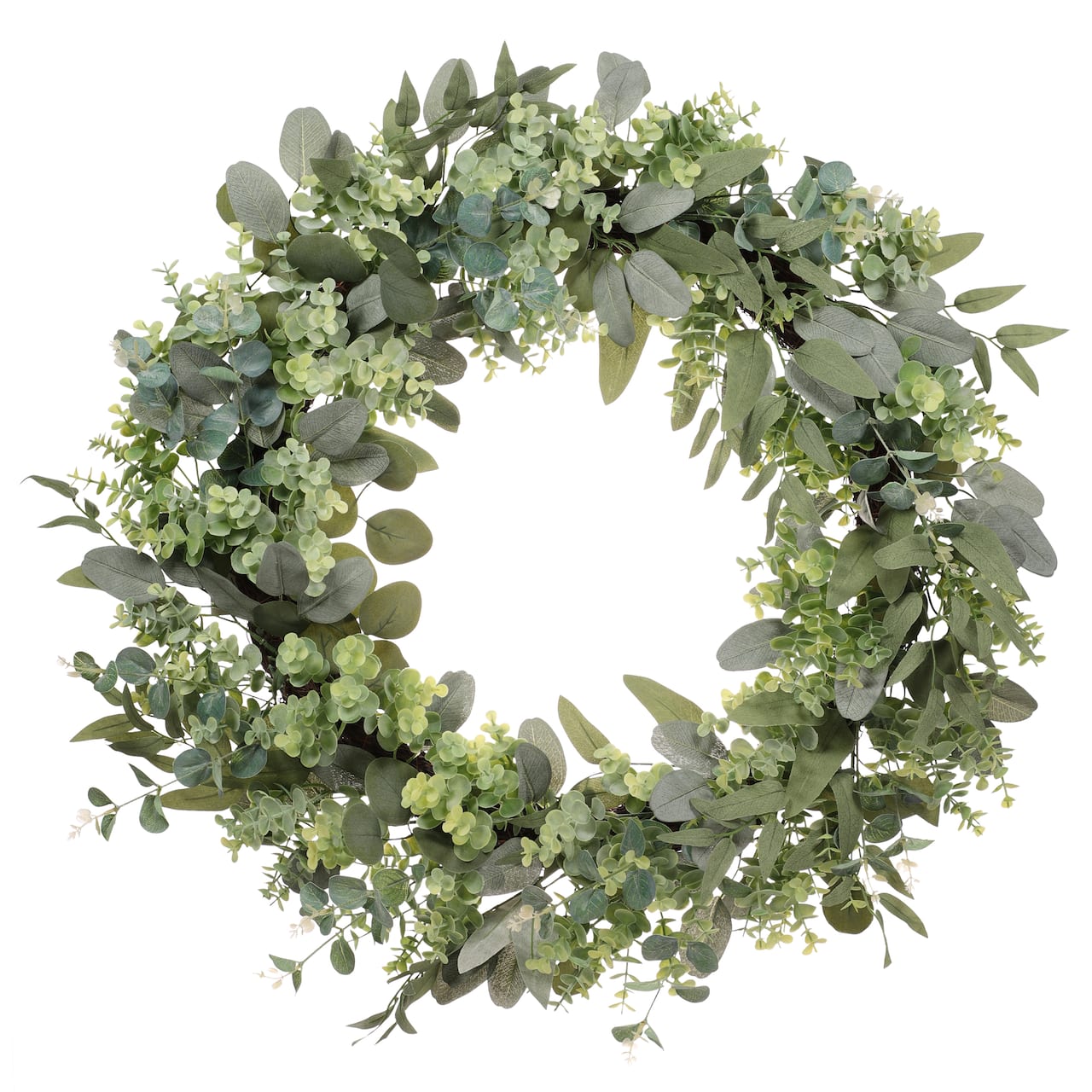 30" Green Spring Eucalyptus & Creeping Jenny Wreath